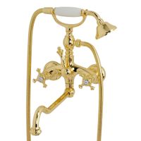 PRESTIGE См-ль д/ванны внешний, c поворотным изливом, золото арт-31598 — фото 3, Смеситель для ванны