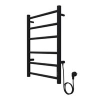 Полотенцесушитель электрический AZARIO PARMA 400/600 6 секций, диммер справа, черный арт-AZ10846B — фото 6, Электрические полотенцесушители