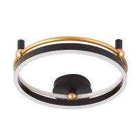 Светильник потолочный арт-FERNANDO PL48W LED BLACK/GOLD — фото 1, Подвесные светильники