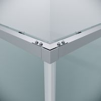 1/2 душевого ограждения Grossman Galaxy 1/2.K33.01.11.10.00 (110х195) хром,стекло прозрачное, 1 место — фото 8, Душевые кабины и ограждения