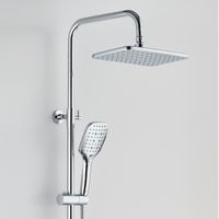 BOND B07-9400 Душевая стойка с термостатом, тропическим душем и смесителем с изливом — фото 3, Душевые стойки