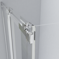 Душевой уголок Como , 1200*900, хром, стекло тонированное арт-VSR-1C9012CG — фото 2, Прямоугольные душевые уголки