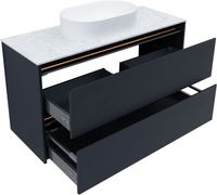 Тумба под раковину Allen Brau Activity 120 1.34007.AM антрацит матовый/черный браш — фото 17, Тумбы под раковину