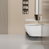 Товар: Унитаз ABBER Ultra AC1301 подвесной белый с ультратонким ободком - фото 4 Унитаз ABBER Ultra AC1301 подвесной белый с ультратонким ободком — фото 4, Подвесные унитазы