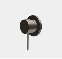 Смеситель для душа, Fima Carlo Frattini, Spillo Up, тип открывания воды-однорычажный, тип регулирования воды-керамический картридж, монтаж-настенный встраиваемый, отверстия для монтажа-1, металлическая пластина, внутренняя часть-необходимо заказать, цвет-никель брашированный арт-F3033N1SN — фото 1, Смеситель для душа