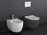 Унитаз Scarabeo MOON подвесной безободковый цвет черный матовый арт-5520/CL 49 — фото 2, Подвесные унитазы