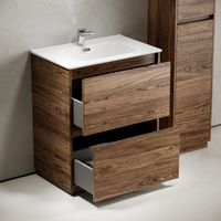 Тумба под раковину SANCOS Libra Floor напольная, 690х450х840, c двумя ящиками оснащенными доводчиками, дуб чарльстон, арт. арт-LB70FECH — фото 6, Тумбы под раковину