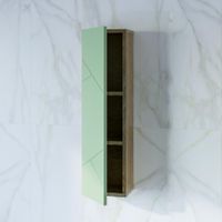 Шкаф навесной с дверью Бриклаер КРИСТАЛЛ 20 см, фисташковый арт-4627125416989 — фото 3, Шкафы для ванной