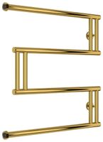 Полотенцесушитель водяной Сунержа High-Tech+ model "M" 600х600 Золото арт-03-4050-6060 — фото 4, Водяные полотенцесушители