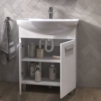 Товар: Тумба под раковину VIGO Hoska 70 напольная белый (232) - фото 3 Тумба под раковину VIGO Hoska 70 напольная белый (232) — фото 3, Тумбы под раковину