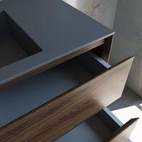 База под раковину Luka 1000 подвесная, 2 выкатных ящика soft-close, C.Oak арт-VMC-2L100CO — фото 11, Тумбы под раковину