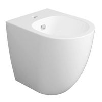 Биде SIMAS VIGNONI XS Напольное приставное с одним отверстием цвет белый VI27 — фото 1, Биде напольные