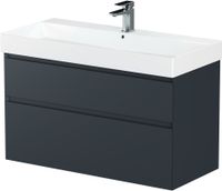 Тумба под раковину Allen Brau Infinity 100 антрацит матовый арт-1.210027.AM — фото 9, Тумбы под раковину