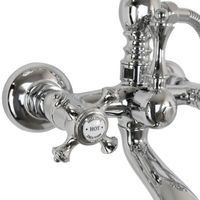 PRESTIGE См-ль д/ванны внешний плоский излив, хром 32448 — фото 4, Смеситель для ванны