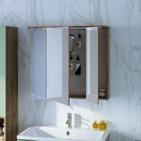 Товар: Зеркальный шкаф Бриклаер КРИСТАЛЛ 75 см, дуб гранж песочный 4627125417238 - фото 3 Зеркальный шкаф Бриклаер КРИСТАЛЛ 75 см, дуб гранж песочный 4627125417238 — фото 3, Шкафы для ванной