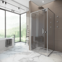 Душевая стенка ALEX BAITLER 6 серия SG61C100 прозрачное стекло — фото 1, Душевые перегородки