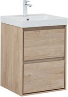 Товар: Тумба с раковиной Aquanet Милан 50 цв. дуб светлый 00340166 - фото 1 Тумба с раковиной Aquanet Милан 50 цв. дуб светлый 00340166 — фото 1, Тумбы с раковиной