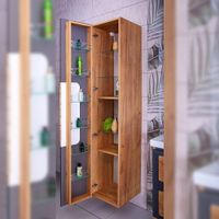 Товар: Пенал Бриклаер Форест 35 см, дуб золотой/антрацит 4627125414671 - фото 3 Пенал Бриклаер Форест 35 см, дуб золотой/антрацит 4627125414671 — фото 3, Пеналы для ванной комнаты