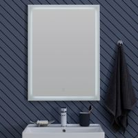 Зеркало Aquanet Nova Lite 60 белый LED 00242620 — фото 1, Зеркала в ванную комнату