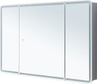 Товар: Зеркальный шкаф Aquanet Оптима 120 с LED подсветкой 00341429 - фото 2 Зеркальный шкаф Aquanet Оптима 120 с LED подсветкой 00341429 — фото 2, Зеркальные шкафы в ванную