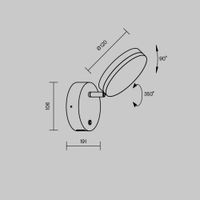 Настенный светильник (бра) Maytoni MOD070WL-L8B3K — фото 4, Бра