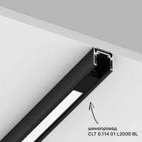 Светильник трековый магнитный арт-CLT 0.34 001 20W BL 4000K — фото 1, Трековые светильники