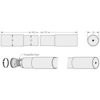 Карниз Карниз для ванной Сунержа прямой / L 1500 Матовое золото 032-3015-1500 — фото 3, Карнизы для ванной