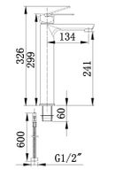 Смеситель DORIS XL для раковины, хром, высокий BOCH MANN BM9128 — фото 4, Смесители для раковины