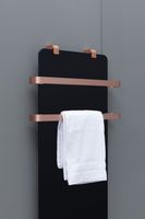 Полотенцесушитель электрический Allen Brau Infinity 120x44 с рейлингом 2.0 и креплением, медь браш 00325631 — фото 5, Электрические полотенцесушители