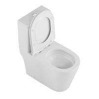 Унитаз-моноблок AZARIO Nimbus 360x680х813 безободковый, система слива "скрытое торнадо", в комплекте с быстросъемным сиденьем микролифт арт-AZ-6080-AP — фото 2, Напольные унитазы