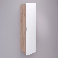 Шкаф-пенал подвесной SKANDI 40 /дуб золотой Крафт/правый/ AQUA DE MARCO 3040CRAFTCSCA — фото 1, Шкафы для ванной