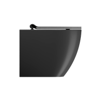 унитаз приставной PURA безободковый с водоворотной системой смыва Swirlflush фаянсовый черный матовый арт-881026 — фото 2, Приставные унитазы