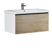 Тумба под раковину VIGO Cross 80 (Como) дуб давос натуральный арт-405 — фото 1, Тумбы под раковину