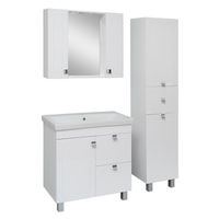 Тумба напольная с умывальником OSTIN 80 /1дв+2ящ// AQUA DE MARCO 5080WCOST/1 — фото 6, Тумбы с раковиной