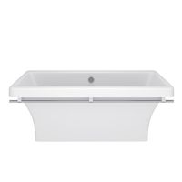 Ванна CRETE 180см из литьевого мрамора NOVA GEL с хромированным полотенцедержателем/ Aqua de Marco 1180WCKRI_GEL — фото 6, Ванны