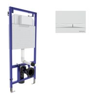 Инсталляция BERGES для скрытого монтажа унитаза NOVUM кнопка F1 белая арт-040250 — фото 7, Инсталляции для унитазов