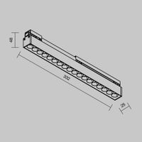 Уличный трековый светильник Outdoor O-TR02-2-S-18WB4K — фото 2, Уличное освещение