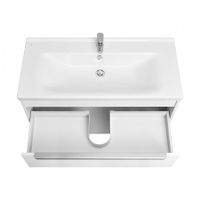 Товар: Тумба-умывальник ХОУП 100, 1 ящ., подвесная, белый матовый (под раковину МИРАНДА 100) 1A287401HP2B0 - фото 3 Тумба-умывальник ХОУП 100, 1 ящ., подвесная, белый матовый (под раковину МИРАНДА 100) 1A287401HP2B0 — фото 3, Тумбы под раковину