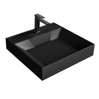 Раковина "LUXOR-60 см" черная матовая, на стиральную машину арт-11.R01.60.210 — фото 1, Раковины на стиральную машину