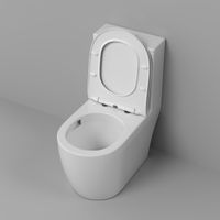 Унитаз напольный Grossman Classic (700х385х745) безободковый,белый,моноблок с тонкой крышкой,микролифт,смыв торнадо,1 место арт-GR-4484SQ — фото 6, Напольные унитазы