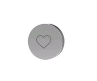 Кнопка сердце, Fima Carlo Frattini, Switch, тип установки-встраиваемый, внутренняя часть-необходимо заказать, цвет-шампань брашированная (Brushed Champagne) арт-F5980/4HS — фото 1, Кнопки смыва