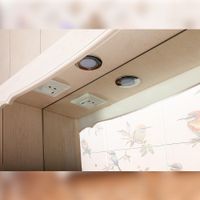 Комплект мебели для ванной Бриклаер КАНТРИ 120KP, бежевый — фото 9, Комплекты мебели для ванной