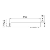 Душевая лейка BOSSINI CUBE B00255.073 с одним видом струи с самоочисткой цвет черный матовый — фото 2, Лейки для душа
