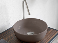 Раковина Scarabeo GLAM накладная без перелива без отверстий цвет песочный матовый арт-1807 52 — фото 2, Раковины накладные