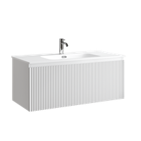 Товар: Тумба подвесная SANCOS Snob R 1.0 995х445х406, c одним ящиком оснащенным доводчиками, Bianco , арт.SNR1.0100W - фото 5 Тумба подвесная SANCOS Snob R 1.0 995х445х406, c одним ящиком оснащенным доводчиками, Bianco , арт.SNR1.0100W — фото 5, Тумбы под раковину