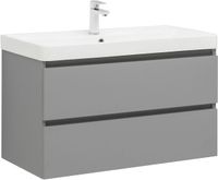 Товар: Тумба с раковиной Aquanet Вега 2.0 90 2 ящ. цв.мисти грин (раковина Ирис) 00344748 - фото 2 Тумба с раковиной Aquanet Вега 2.0 90 2 ящ. цв.мисти грин (раковина Ирис) 00344748 — фото 2, Тумбы с раковиной