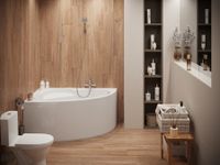 ШРИ-ЛАНКА Ванна акриловая 150х100 см., левая, без монтажного комплекта, САНТЕК 1WH302394 — фото 5, Акриловые ванны