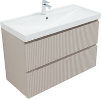 Тумба под раковину Aquanet Джейн (Flat) 90 бежевый 00343978 — фото 5, Тумбы под раковину