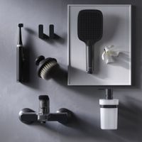 F8F10022 Func, смеситель д/ванны/душа, черный — фото 1, Смеситель для ванны