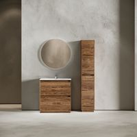 Тумба под раковину SANCOS Libra Floor напольная, 790х450х840, c двумя ящиками оснащенными доводчиками, дуб чарльстон, арт. арт-LB80FECH — фото 2, Тумбы под раковину